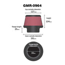 Spare filter | Inner diameter φ 152mm | Height 130mm | Part number: GMR-0964