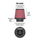 Spare filter | Inner diameter φ 114mm | Height 130mm | Part number : RU-1005